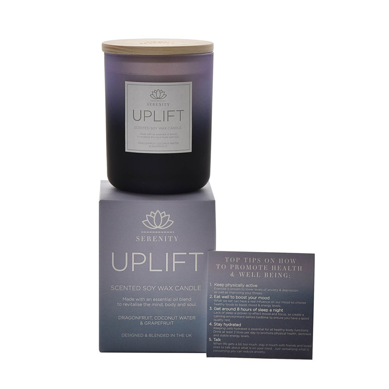 Fruity Scented Jar Candle with Glass Holder, 133 oz Jar, 8.5cm x 6.3cm Jar