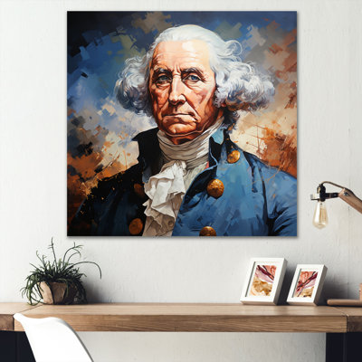 Vintage Portrait Of President George Washington II  PresidentPolitical Wall Art