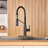 Bolden CASAINC 1.8 GPM Spring Neck Pull Down Kitchen Faucet with Deck Plate-93965520