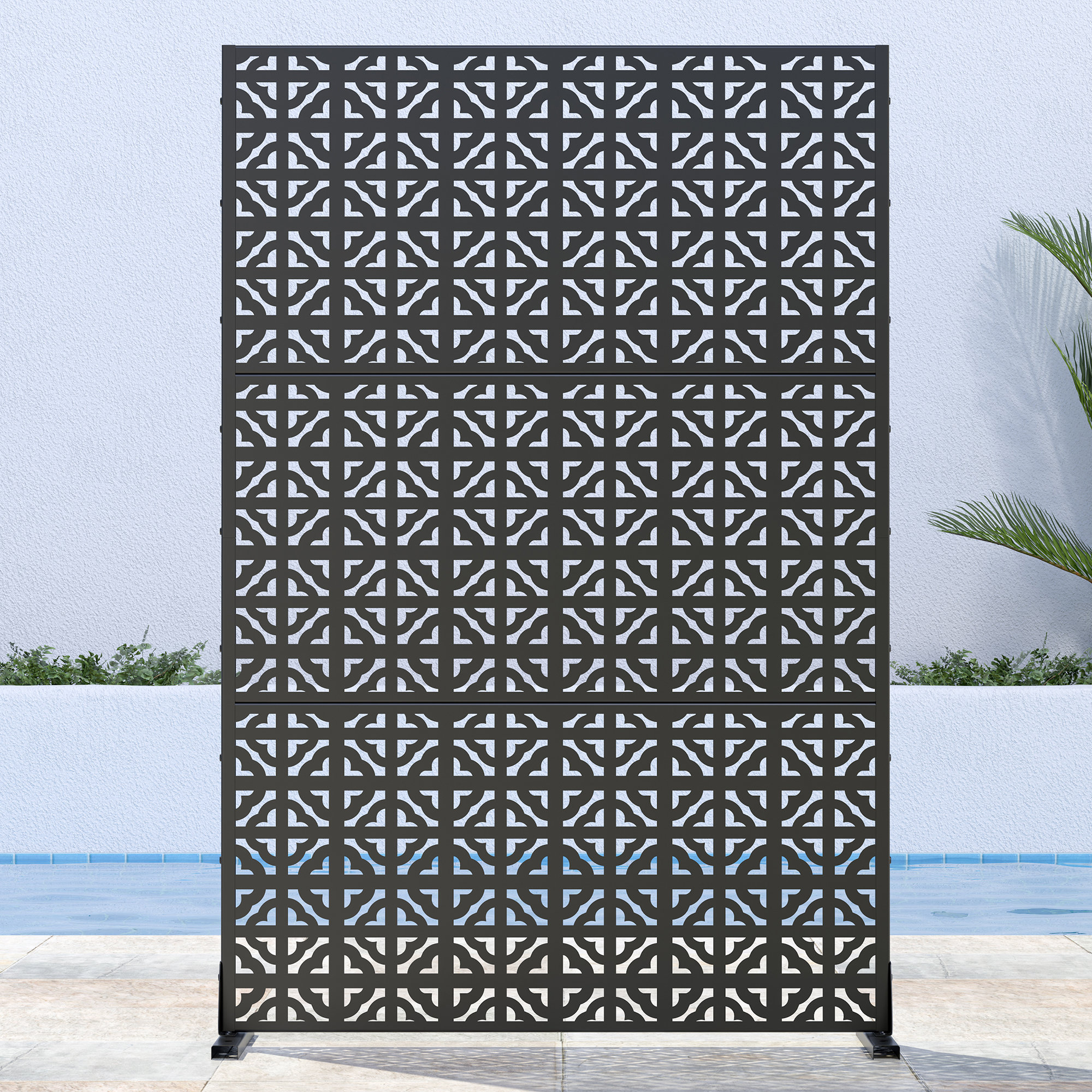 Dovelina Outdoor Privacy Metal Screen 