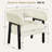 Corduroy Barrel Accent Chair with Solid Wood Legs-1497552056