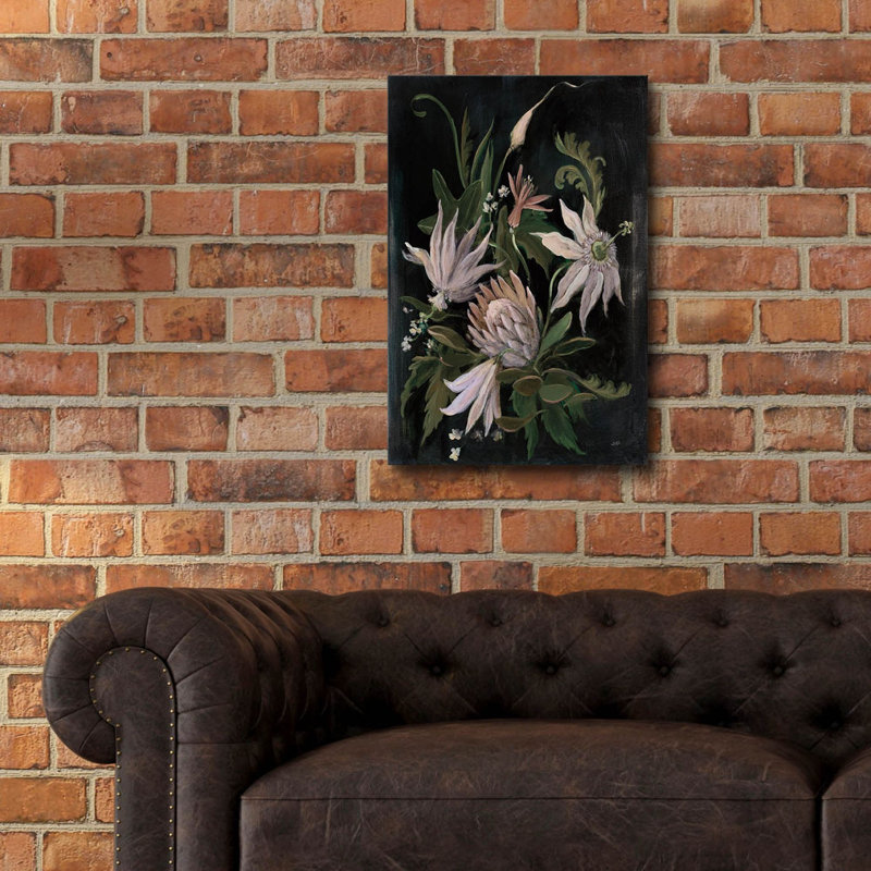 «Flower Show 1 Neutral» par Julia Purinton, art mural en verre acrylique, H 24 po x l 16 po x P 0,2 po