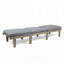 Chaise longue de patio en bois