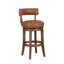 Tabouret de bar ou de bar à hauteur de comptoir pivotant en bois d'hévéa Gautreaux-991707015-991707032