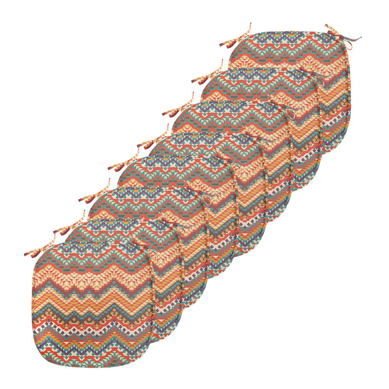 Coussin de siège coloré / zig zag Zag