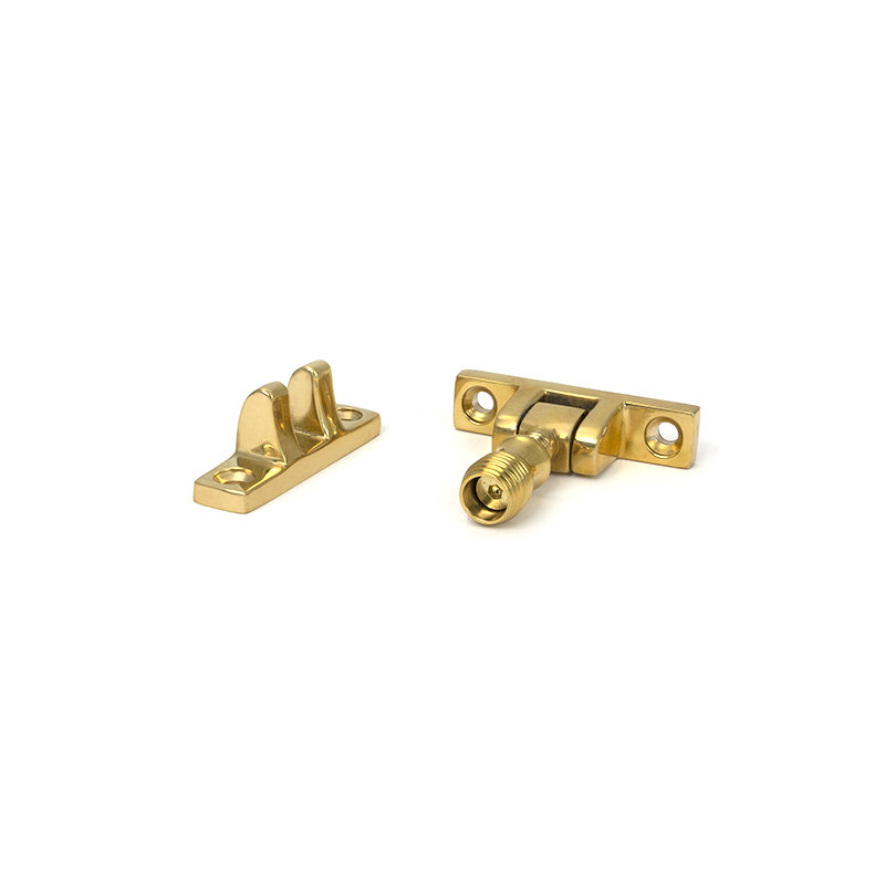 Mushroom Brighton Fastener - Narrow (Square), Polished Brass