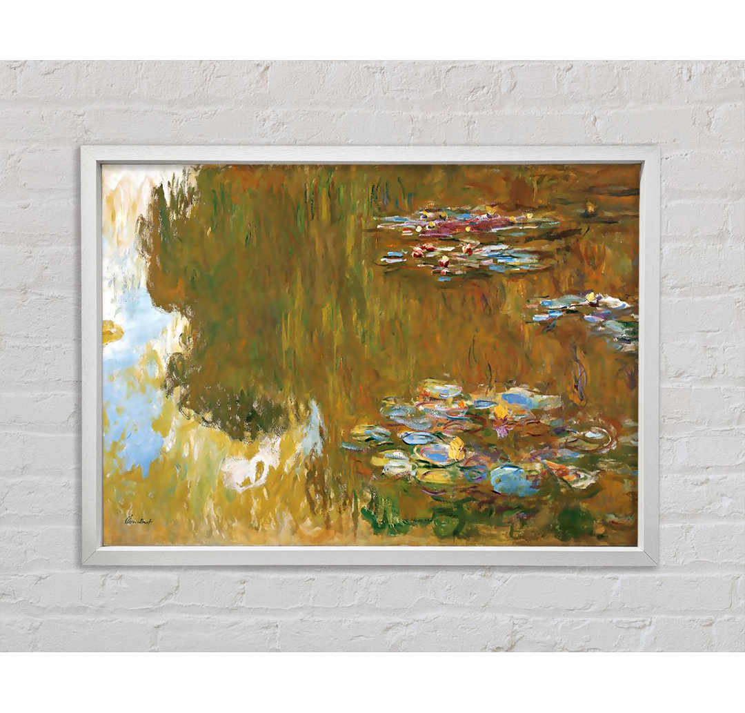 Monet Die Seerose Ponda - Einzelner Bilderrahmen Kunstdrucke auf Leinwand