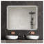 Miroir de salle de bain avec lumières DEL à l'avant et à l'arrière