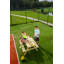 Priscilla 6 - Person Wood Patio Dining Set with Rectangular Table-403510005-487890169