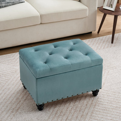 Repose-pieds rectangulaire avec rangement Dhiren