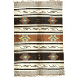 Hand Knotted Cotton Area Rug in Multi