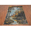 Tapis abstrait mystique forêt nuit 6 x 8 avec sentier au clair de lune et arbres