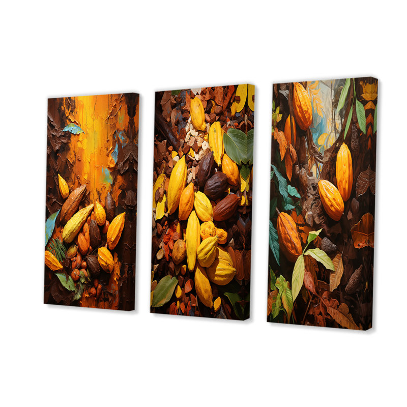Cacao Bean Odyssey, H 28 po x l 36 po, Toile tendue