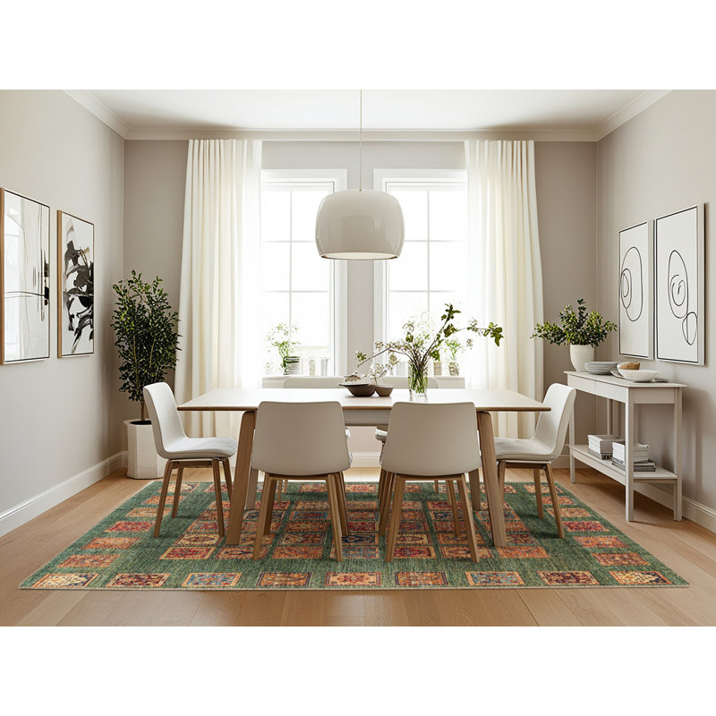 Tapis abstrait 4154, Rectangle 7 pi x 10 pi