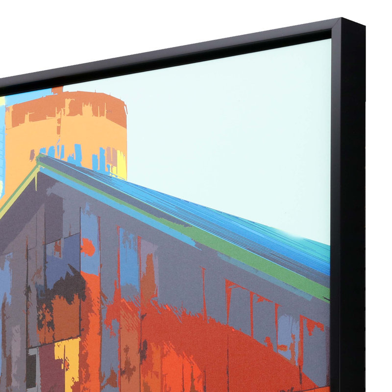 Ridgers Landscape Canvas Print with Black Satin Floater Frame
