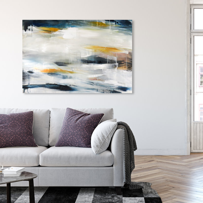 Pacific Waves Painting, Wrapped Canvas, 20" H x 16" W