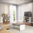 39" Grey And White Solid Console Table