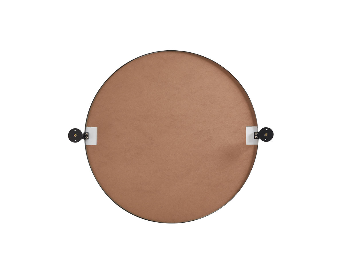Belfield Metal Wall Mirror, 24" x 24", Black