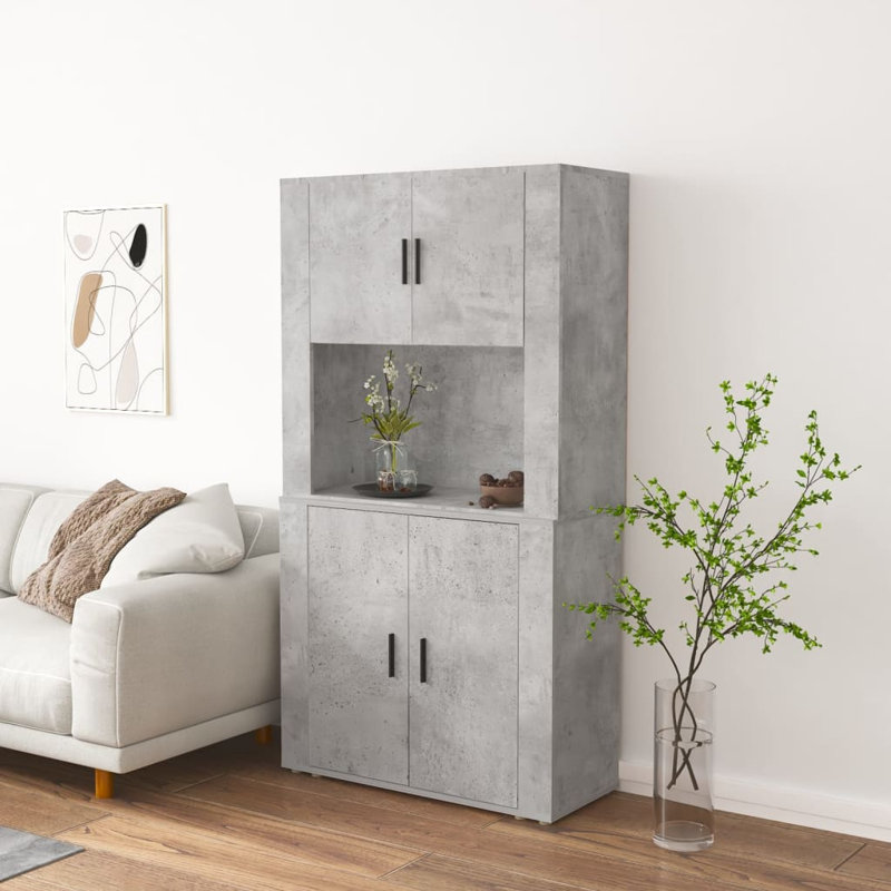 Vidaxl 80cm Sideboard, Concrete Grey