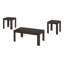 Ensemble de table, ensemble de 3 pièces, café, bout, côté, accent, stratifié de salon, transitionnel-662499230
