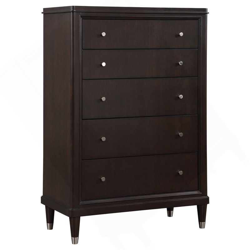 Commode 5 tiroirs Brun Niguel