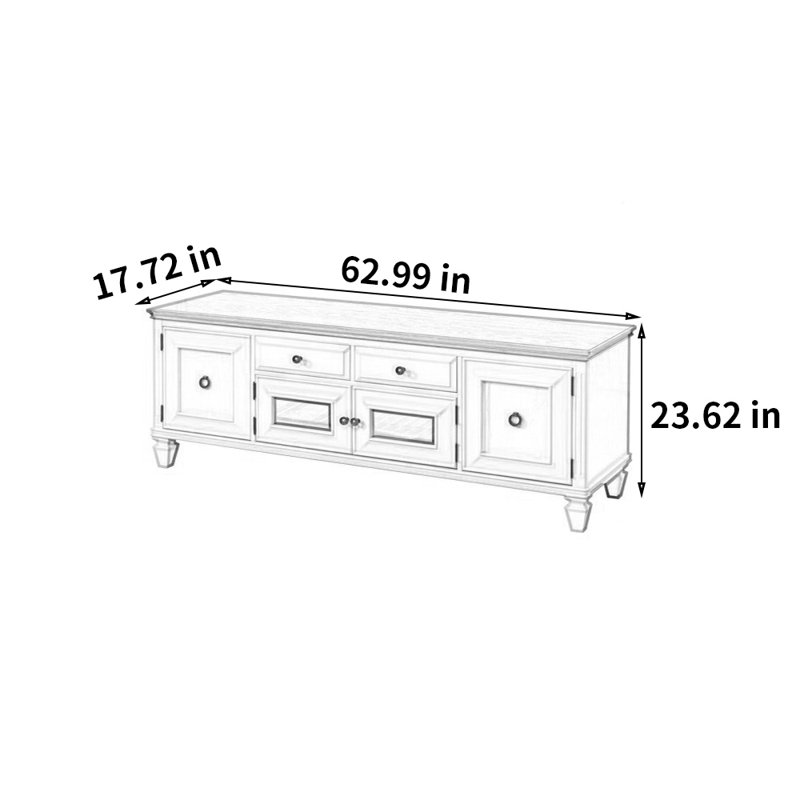 Meuble télé American Country, 62.99"