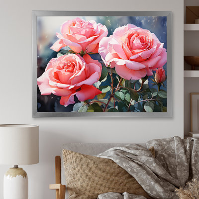 Minimalisme, roses roses, rêve I sur toile