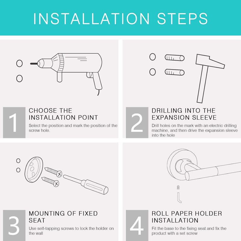 Arvil Wall Mounted Toilet Paper Holder