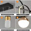 Lustres modernes pour salle à manger Luminaire suspendu linéaire à DEL avec télécommande Luminaires suspendus pour îlot de cuisine
