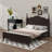Platform Bed Frame,Retro Style Platform Bed With Wooden Slat Support-2067751984-2067751990