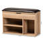 Faux Leather Upholstered Storage Bench