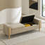 Banc de jour en chenille Greige