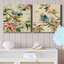 Birds and Blossoms I - 2 pièces, reproduction d'art sur toile tendue-2036987052
