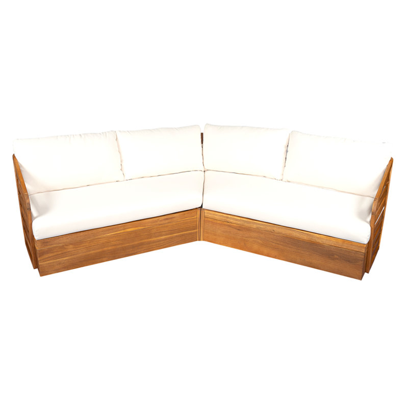 Ensemble de canapé Royal Acacia Patio V, beige