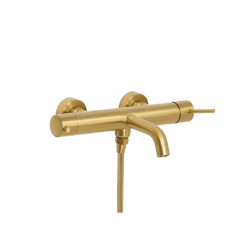 Wall Mounted Bath Shower Mixer Tap MELIQUINA, Gold