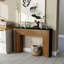 Console 47 po en bois moderne, table d'entrée, table de canapé - Design rustique et contemporain