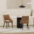 Hickson Leatherette Dining Chair with Metal Legs-572007576-571486208