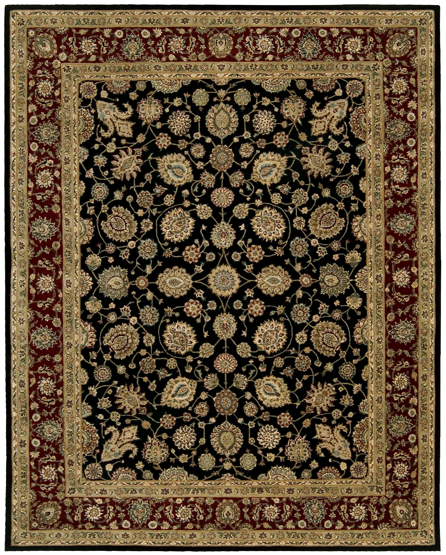 Darby Home Co Ellerswick Hand-Tufted Wool Black/Brown Area Rug | Wayfair