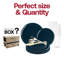 Ensemble de 120 assiettes plates et rondes jetables en plastique bleu marine pour mariage