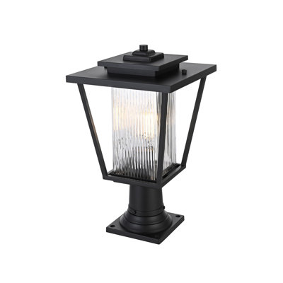 Lampadaire d'extérieur noir Musson