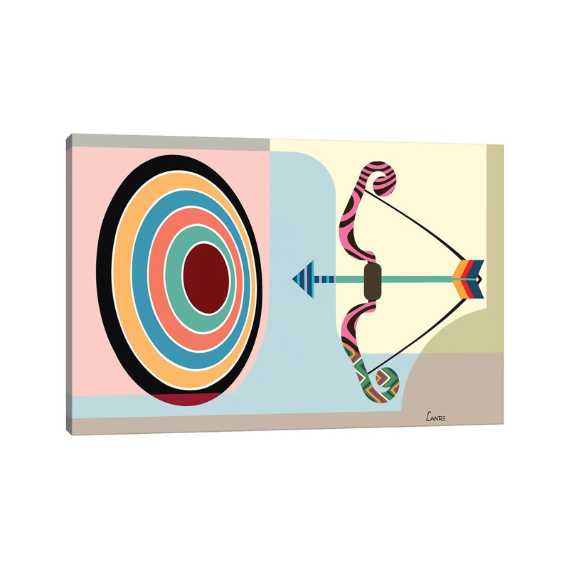 Sagitarius Zodiac by Lanre Studio - Wrapped Canvas Print, 20.32 cm H x 30.48 cm W