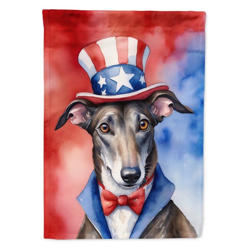 Drapeau patriotique du jardin américain, Lévrier anglais