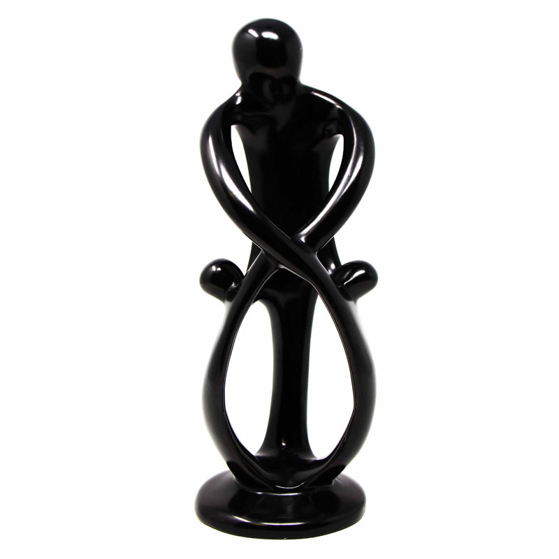 Figurine familial Reimer, H 8 po x l 4 po x P 4 po