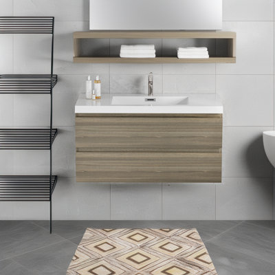 Meuble-lavabo flottant 42 po avec lavabo