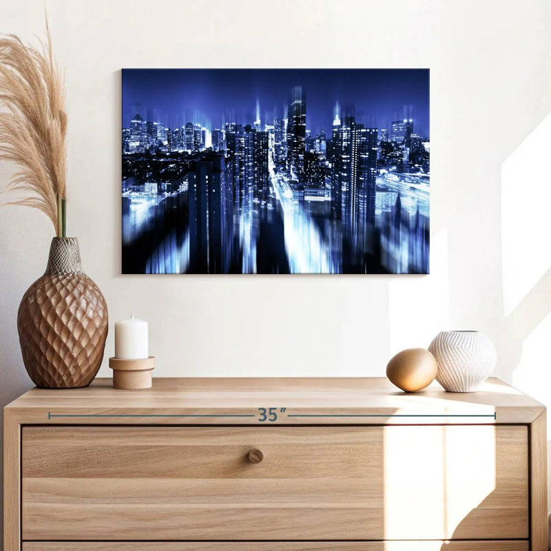 Rorry Blue Night Manhattan, 16" H x 24" W