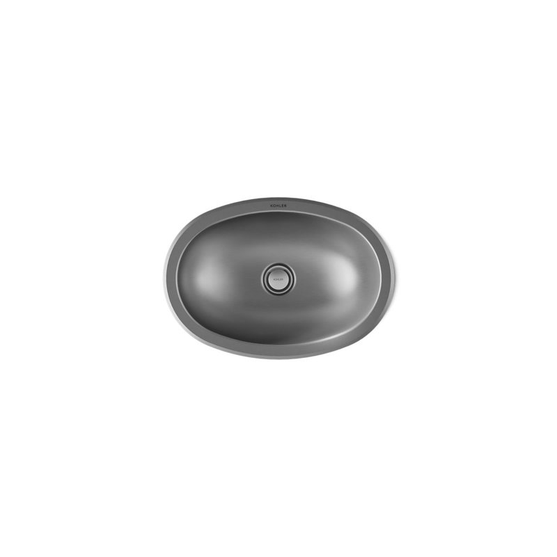 Bolero Metal Oval Dual Mount Bathroom Sink, No
