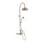Système de douche thermostatique exposé au mur 36 po avec douche à main 1,75 gallons par minute et poignées levier / croix-132503915