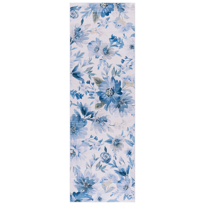 Haynie 852 Area Rug In Light Blue / Blue, Runner 2'6" x 8'