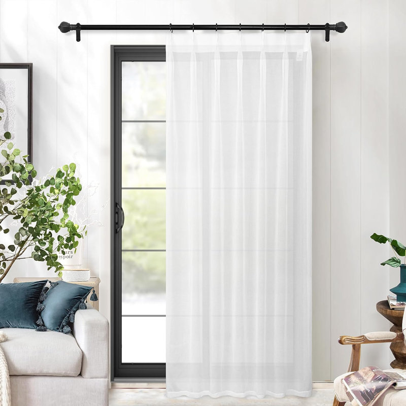 Lombux Semi Sheer Curtain Single Panel