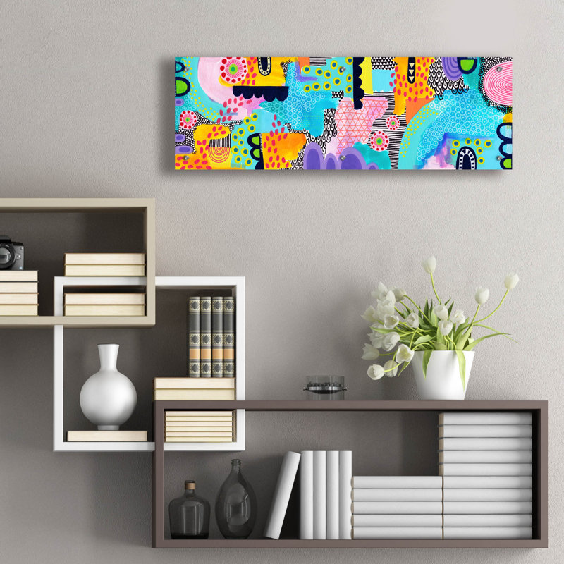 Art mural en verre épique «Beachfeet» par Hello Angel, 36 po x 12 po, H 12 po x l 36 po